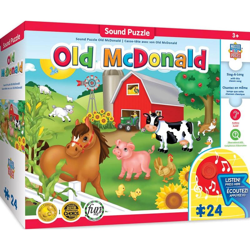 MasterPieces Inc Old McDonald  24 Piece Sing-A-Long Song Sound Puzzle, 2 of 7