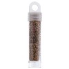 John Bead Miyuki Delica Bead 11/0 Frosted Glazed Brown Cinnamon Matte (DB2286) 5.2gms Vial - 2 of 2