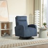 NicBex Corduroy Glider Swivel Chair,Upholstered Swivel Recliner Chairs with High Backrest,Modern Swivel Chair,Nursing Chair for Bedroom,Navy Blue - 2 of 4