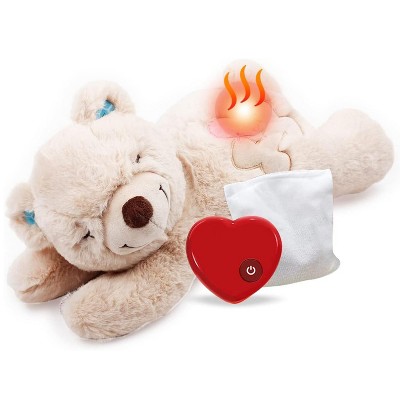 Little Buddy - Dog Toys - Puppy Soothing Heartbeat Warm Bear Comfort Dog Sleep Aid Plush Toy