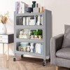 Fortune Candy 45.7'' Tall, 4 Tier Pantry Cabinet with 3 Door, Recyoled Metal - 2 of 4