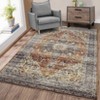 Machine Washable Area Rug Non Slip Non Shedding Rug Boho Vintage Low Pile Carpet Foldable Stain Resistant Rugs for Bedroom Living Room - 3 of 4
