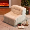 Cozy Corduroy Bean Bag Chair, Lazy Floor Sofa with Tufted Design and Plush Comfort - 3 of 4