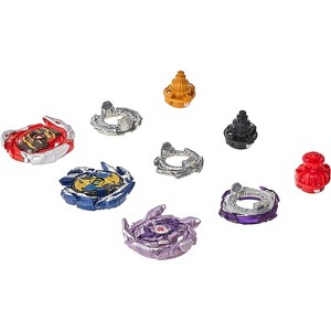 BEYBLADE 3PK Burst Speedstorm Thunder Threat 3-Pack – Kolossal Fafnir F6, Spear Dullahan D6, Brave Roktavor R6 – App Codes, Competitive Tops - 1 of 3