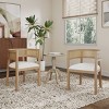 Christopher Knight Home Layla 3 Piece French Country Upholstered Seating Set Beige/Light Ash - 2 of 4