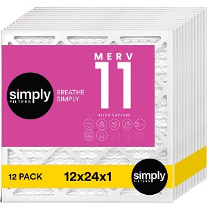 Simply Air Filter, MERV 11, 12 Pack, Furnace Air Filter for HVAC - 1 of 4