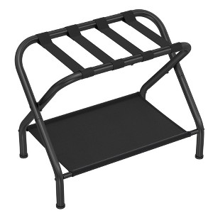 SONGMICS Luggage Rack with Fabric Storage Shelf Suitcasa Stand for Guest Room Bedroom Holds up to 110 lb - 1 of 4