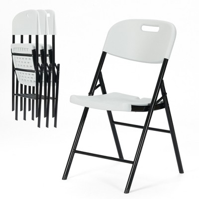 Real Relax Durable Sturdy Blow Moulding Folding Chair 650lb. Capacity for Event Office Wedding Party Picnic Kitchen Dining.