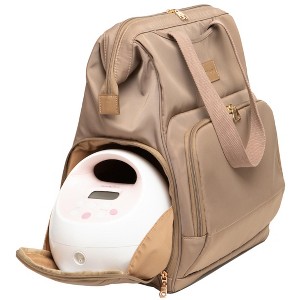 Norah Breast Pump Backpack – Pumping Bag with Insulated Milk Storage, Laptop Sleeve & Wide-Open Frame – by Sarah Wells - 1 of 4