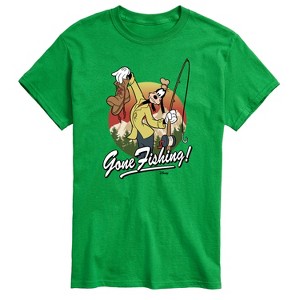 Men's - Disney - Goofy Gone Fishing Short Sleeve Graphic T-Shirt - 1 of 4