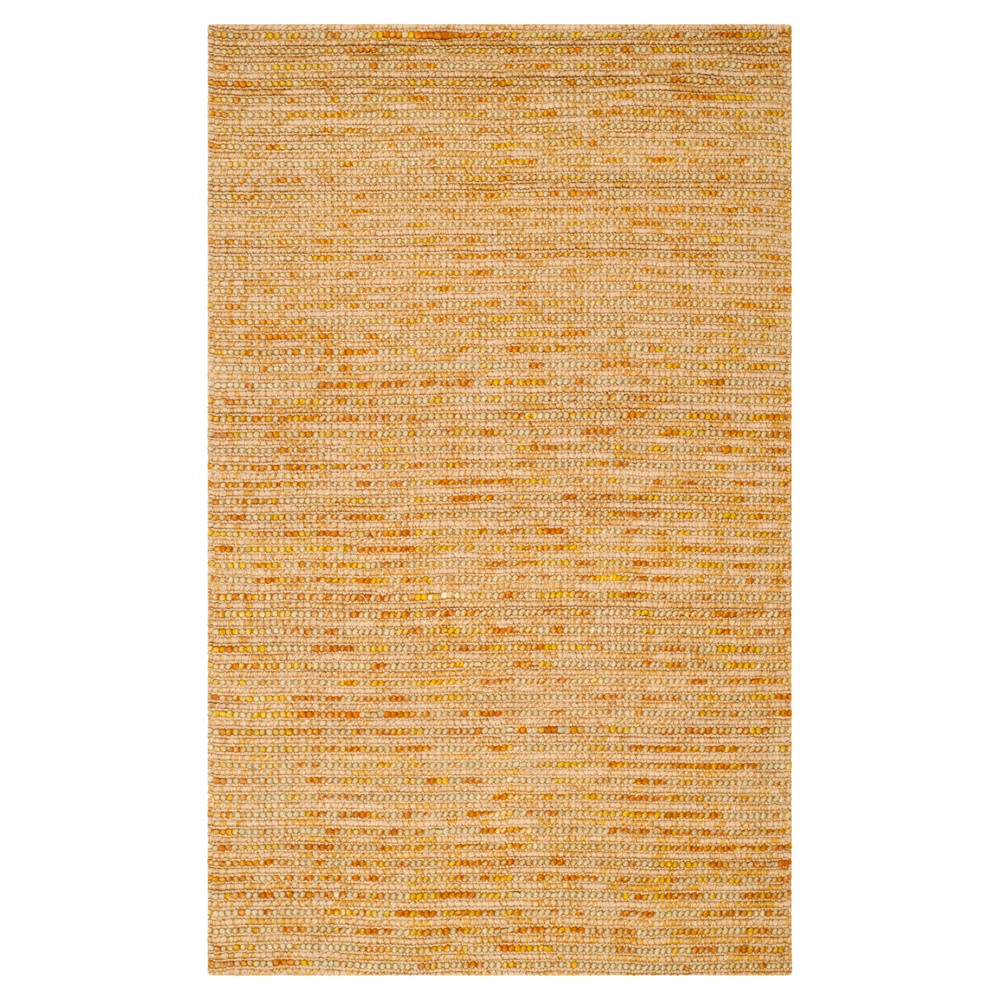 Gold Stripe Woven Accent Rug - (2'6inx4') - Safavieh