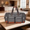 Canvas Duffle Bag For Travel, 50L Expandable Carry on Overnight Travel - 3 of 4