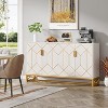 Hommoo 59" Modern Sideboard Buffet Kitchen Storage Cabinet with Doors - 3 of 4