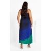 CITY CHIC | Women's Plus Size  Aliza Print Maxi Dress - peacock - 18W - 3 of 4