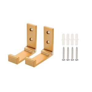 Unique Bargains Aluminum Alloy Folding Space-Saving Design Coat Hooks - 1 of 4