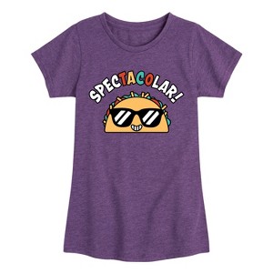 Girls' - Instant Message - Spectacolar Fitted Short Sleeve Graphic T-Shirt - 1 of 4