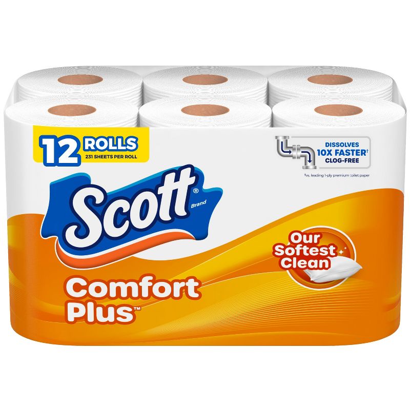 Scott Comfort Plus Toilet Paper, 1 of 10