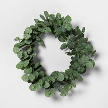 7.5" Mini Faux Eucalyptus Wreath - Hearth & Hand™ with Magnolia