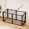 LAOTIES 47'' Heavy-Duty Dog Crate,Indoor Kennel With Top Cover And Divider,Escape Proof Metal Cage For Small And Medium Dogs,Easy Assembly - 2 of 4