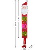 Glitzhome 54-inch Wooden Santa with "HOHOHO" Vertical Porch Sign - 3 of 4