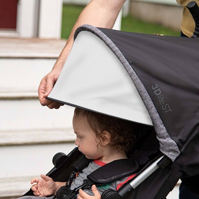 Black and Gray Lightweight Steel Frame Umbrella Stroller