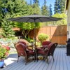 Tangkula 10FT Solar Umbrella LED Market Steel Tilt w/ Crank Patio - 3 of 4