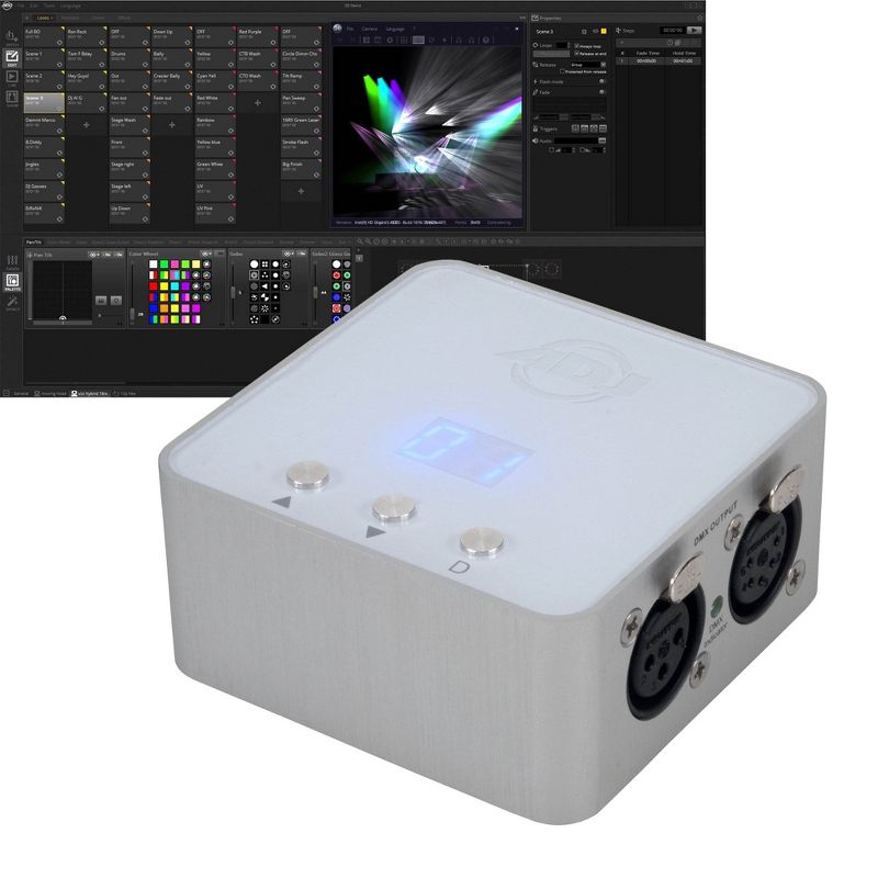 American DJ MyDMX-3.0 DMX USB Lighting Interface Control Hardware with Software, 1 of 8