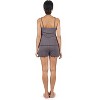Memoi Women's Ruffled Lettuce Edge Rib Tank Top and Short Set - 3 of 4