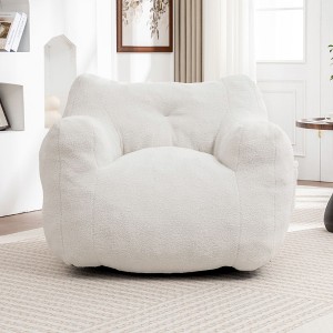 PAGED Bean Bag Chair with Armrests, Comfy Bean Bag Sofa Chair with High Density Foam Filling, Floor Chair for Bedroom, Living Room - 1 of 4