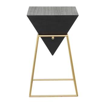 Modern Wood Accent Table Black - Olivia & May