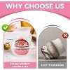 100 Pack Individual Cupcake Containers Plastic Cupcake Holders Deep Dome Muffin Containers - 3 of 4
