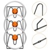 LunaLulinlk 4PCS Pot Lid Organizer Rack for Cabinet Door,3-Tier Pot Lids Holder,No Drilling, for Kitchen Storage,Classic Black - 2 of 4