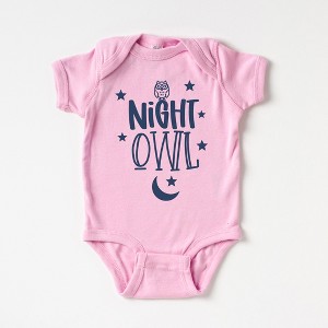 The Juniper Shop Night Owl Baby Bodysuit - 18mo - Pink - 1 of 2