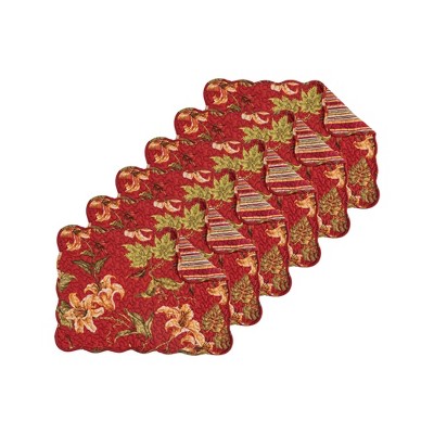 C&F Home Cotton Machine Washable Reversible Placemats