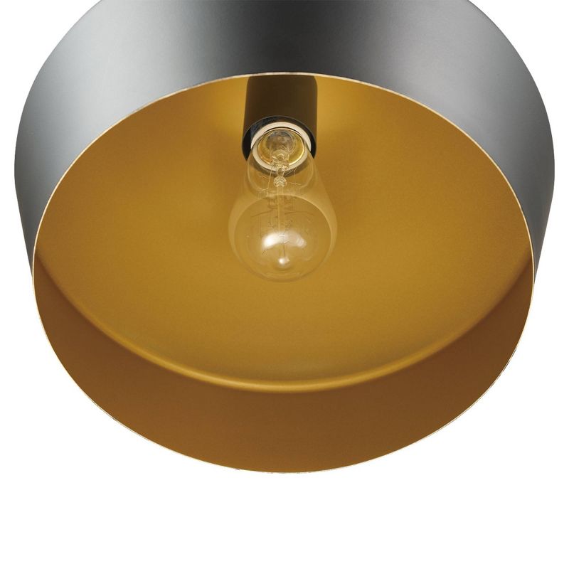 Novogratz X Globe Amara 1-Light Pendant Lighting with Matte Black Shade - Globe Electric, 5 of 9