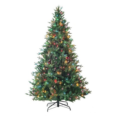 Kurt Adler 7' Pre-Lit Multi-Color Incandescent Jackson Pine Tree