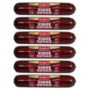 Bridgford Summer Sausage 16 oz - Protein-Rich Keto-Friendly Shelf-Stable Snack - Great for Sausage Rolls and on Your Charcuterie Boards - 1 of 4