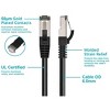 Monoprice Cat8 Patch Cable - 0.5 Feet - Black | Double Shielded (S/FTP), 28AWG, 2GHz, 40G, Pure Bare Copper, Snagless RJ45, Ethernet Cable - 3 of 4