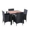 Sapphtopaz Patio Furniture Sets Wicker Patio Lounge Chairs with Cushions and Table for Backyard, Outdoor, Terrace - 3 of 4