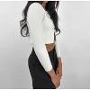Women's V Front Silver Button Cardigan - beige botany - 3 of 4