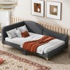 KIGFTSOD Upholstered Daybed with Headboard and Armrest, Support Legs - 3 of 4