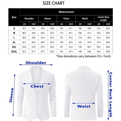 YesFashion Men's Linen Sport Coat Two Button Lightweight Blazer Business Casual Jacket White XXL — фото 4