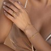 Gold Bracelets for Women,Dainty Bracelets Set for Women Trendy, Gold Bracelets Stack With Beaded, Cuban - 4 of 4