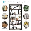 Lirago Brown 8 Shelf Industrial Bookshelf 31.5x11.8x70.8 Particle Board Metal Frame Bookcase - 4 of 4