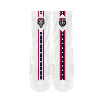 NCAA New Mexico Lobos Adult Flags Crew Socks - M/L