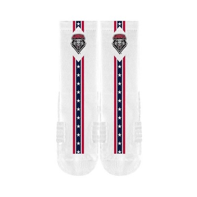 NCAA New Mexico Lobos Adult Flags Crew Socks - M/L