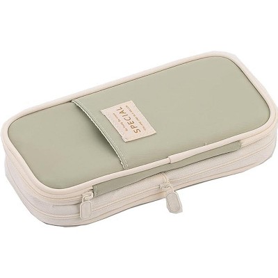 Fmeida Large Storage Pencil Case Pen Bag with Zipper Big Capacity Pouch Organizer for Office Travel Holder Box