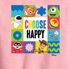 Boys' - Disney - Choose Happy Grid Graphic Long Sleeve Fleece Sweatshirt - 2 of 3