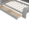 NicBex Twin Sized Daybed with Trundle Morden 90.2" Daybed with Storage, 2 Drawers, Shelves and USB Charging for Living Room - 4 of 4