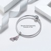Butterfly Charm European Bead Sterling Silver Pink Ginger Lyne Collection - 3 of 4
